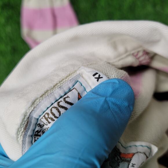 Vintage Y2K Columbiaknit Rugby Shirt Mens XL USA Made Pink Stripe Preppy Ivy - Picture 10 of 10